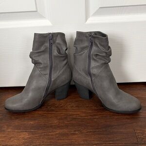 Aldo Charcoal Ankle Booties